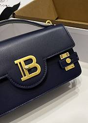 BALMAIN Smooth leather B-Buzz 24 bag black - 4