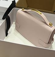 BALMAIN Smooth leather B-Buzz 24 bag pink - 3