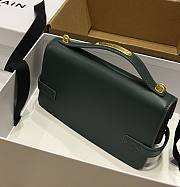 BALMAIN Smooth leather B-Buzz 24 bag green - 6