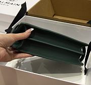 BALMAIN Smooth leather B-Buzz 24 bag green - 4