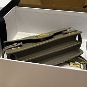 BALMAIN Smooth leather B-Buzz 24 bag light green - 6