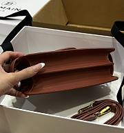 BALMAIN Smooth leather B-Buzz 24 bag peach - 5