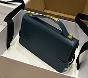 BALMAIN Smooth leather B-Buzz 24 bag Emerald green - 5