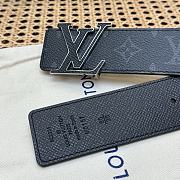 LOUIS VUITTON | Initials 40 mm Taurillon leather belt monogram - 6