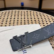 LOUIS VUITTON | Initials 40 mm Taurillon leather belt monogram - 5