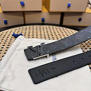 LOUIS VUITTON | Initials 40 mm Taurillon leather belt monogram - 4