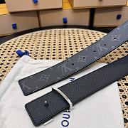 LOUIS VUITTON | Initials 40 mm Taurillon leather belt monogram - 2