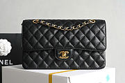 Chanel Classic Double Flap Bag Caviar Golden Black - 1