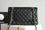 Chanel Classic Double Flap Bag Caviar Golden Black - 6