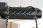 Chanel Classic Double Flap Bag Caviar Golden Black - 3