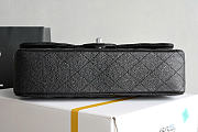 Chanel Classic Double Flap Bag Caviar Silver Black - 4