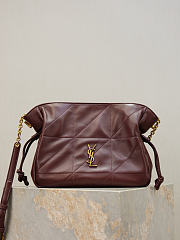 YSL | Saint Laurent Jamie shoulder bag in burgundy - 1
