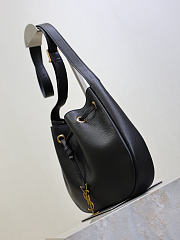 YSL | PARIS VII mini hobo in grained leather black - 5