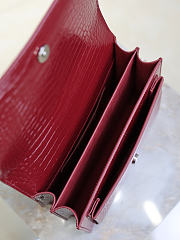 YSL | Saint Laurent Sunset Medium shoulder bag burgundy - 4
