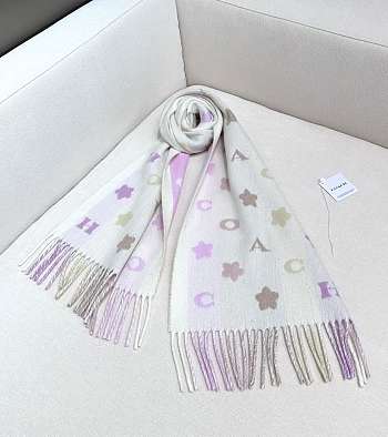 Coach floral scarf 01