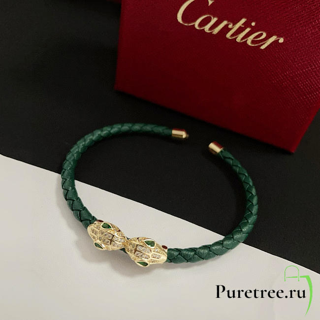 Cartier leather cord bracelet - 1