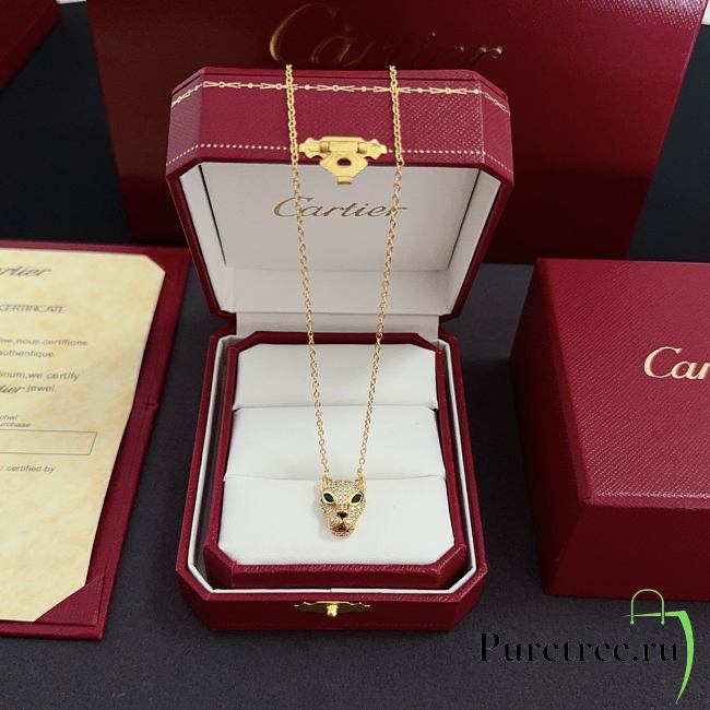 Cartier's diamond-encrusted panther head necklace - 1