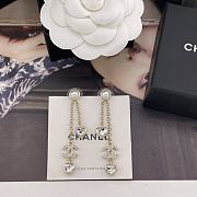 Chanel Double Chain Tassel Heart Double C Earrings - 5