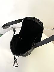 YSL | Saint Laurent Santorini Lux Calfskin Y Drawstring Tote Black  - 3