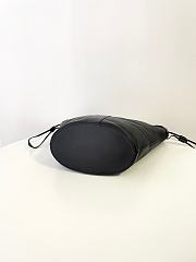 YSL | Saint Laurent Santorini Lux Calfskin Y Drawstring Tote Black  - 5