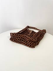 YSL | LE 5 À 7 large in wood beads brown - 4