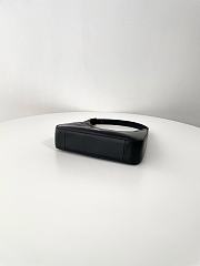 YSL | Calypso Mini Black Plunged Leather Hobo Bag Black - 3