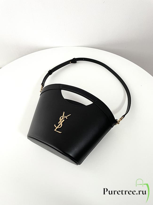 YSL | SAINT LAURENT Celia Mini Shopping Tote Bag Black - 1