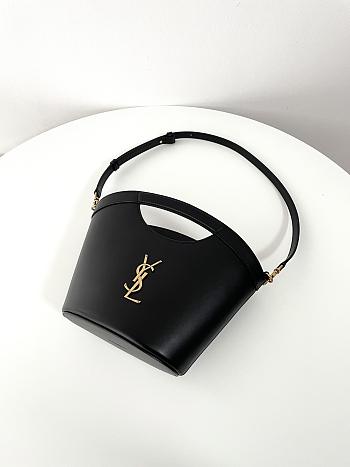 YSL | SAINT LAURENT Celia Mini Shopping Tote Bag Black