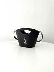 YSL | SAINT LAURENT Celia Mini Shopping Tote Bag Black - 3