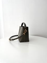 YSL | LE 37 small in shiny leather in Green  - 2