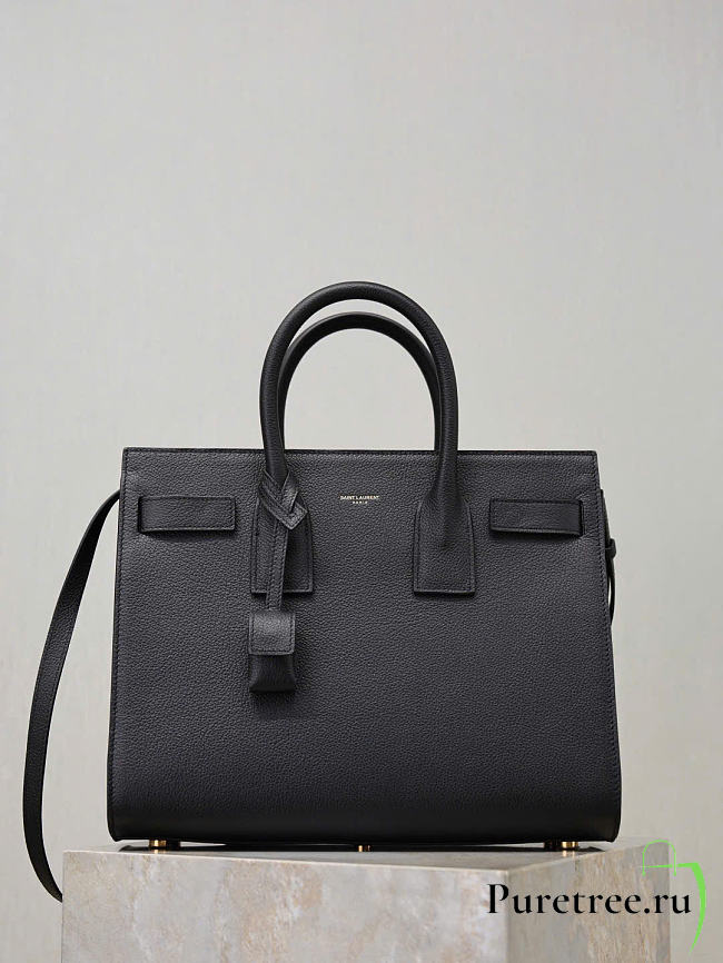 YSL | SAC DE JOUR Grain Leather In Black - 1