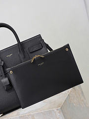 YSL | SAC DE JOUR Grain Leather In Black - 2