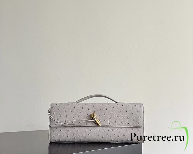 Bottega Veneta Andiamo Clutch Ostrich Leather 02 - 1