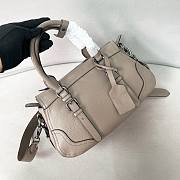 PRADA | Large leather tote bag Chalk White - 2