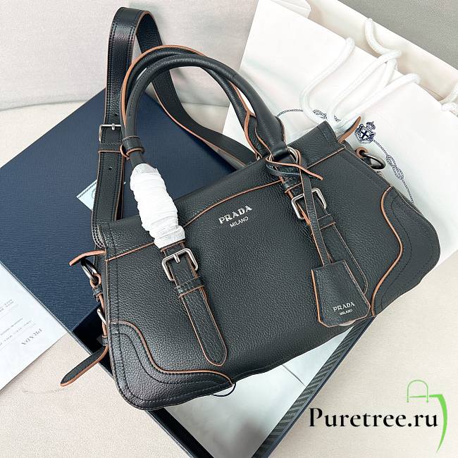 PRADA | Large leather tote bag Black - 1