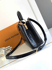 LOUIS VUITTON | Capucines BB Bag Crocodile Leather In Black - 6