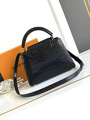LOUIS VUITTON | Capucines BB Bag Crocodile Leather In Black - 5