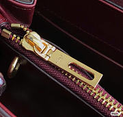 Celine Small 16 Bag Burgundy Calfskin size 23 x 19 x 10.5 cm - 4