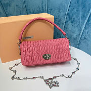 MIUMIU | Crystal Cloqué Nappa leather bag pink - 1