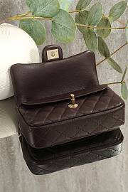 CHANEL | Classic Mini Double Flap With Hook Burgundy - 5