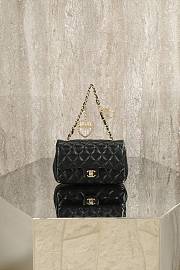 CHANEL | Classic Mini Double Flap With Hook Black - 1