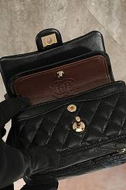 CHANEL | Classic Mini Double Flap With Hook Black - 6