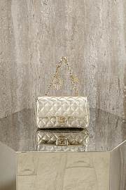 CHANEL | Classic Mini Double Flap With Hook Silver - 1