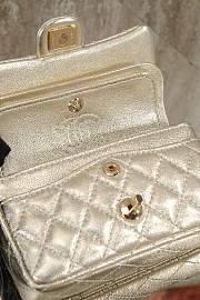 CHANEL | Classic Mini Double Flap With Hook Silver - 6