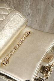 CHANEL | Classic Mini Double Flap With Hook Silver - 5