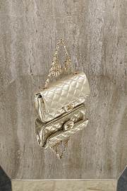 CHANEL | Classic Mini Double Flap With Hook Silver - 3