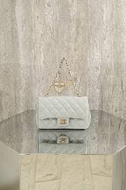 CHANEL | Classic Mini Double Flap With Hook Blue - 1