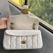 Coach Tabby Nappa Leather Shouder Bag In White - 2