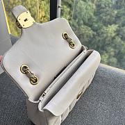 Coach Tabby Nappa Leather Shouder Bag In White - 3