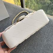 Coach Tabby Nappa Leather Shouder Bag In White - 5